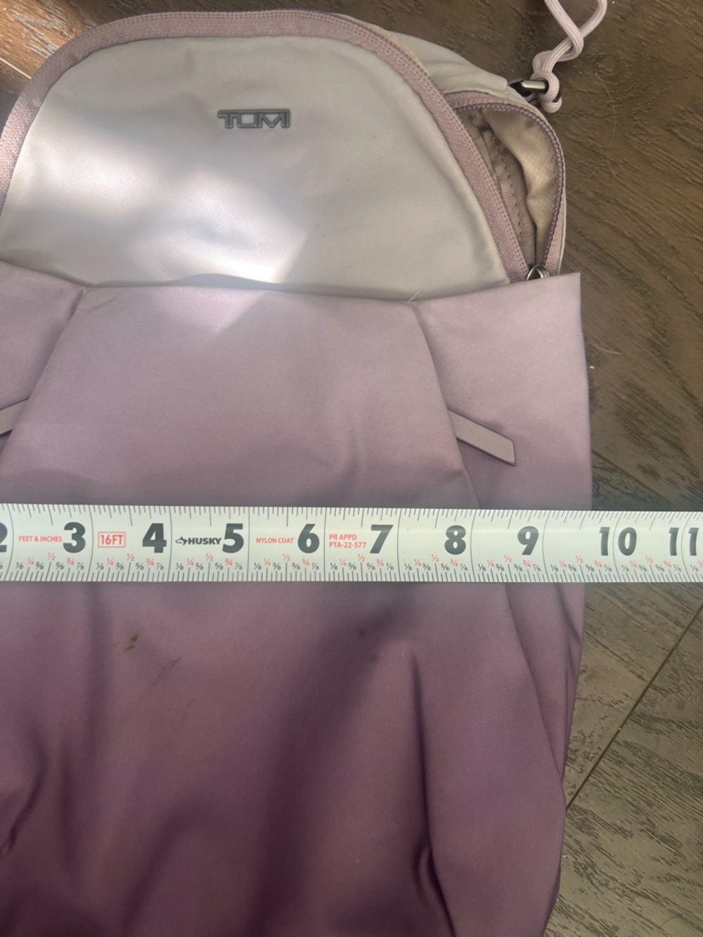 Tumi Ombre Lavender to Plum Sling Bag - Picture 12 of 13